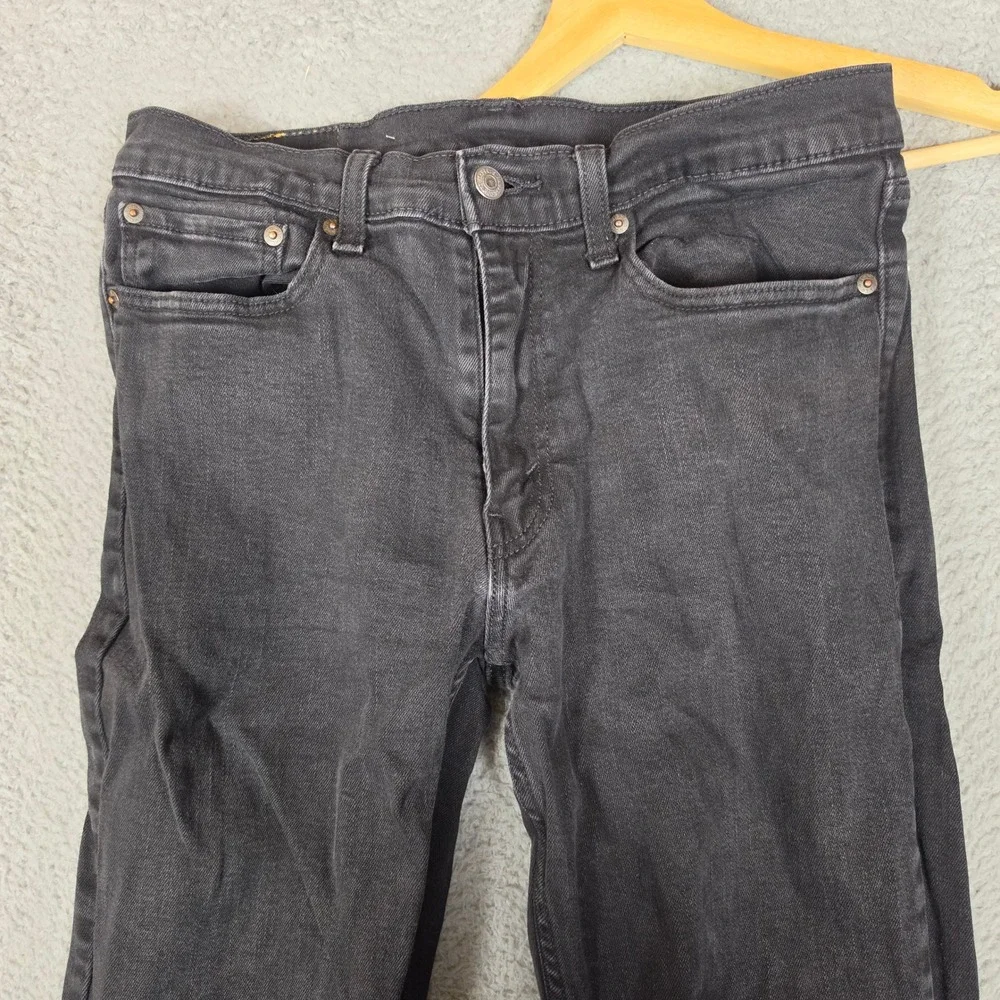 Levis 511 Jeans Mens 34x34 Slim Fit Black Business Office Casual Stretch Denim